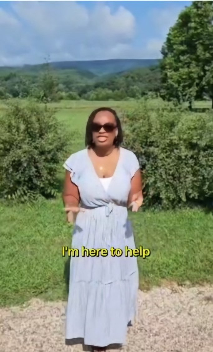 Still from a talking-head video