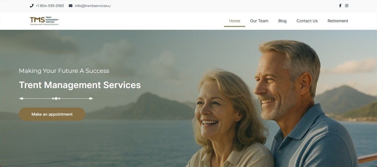 Website home page