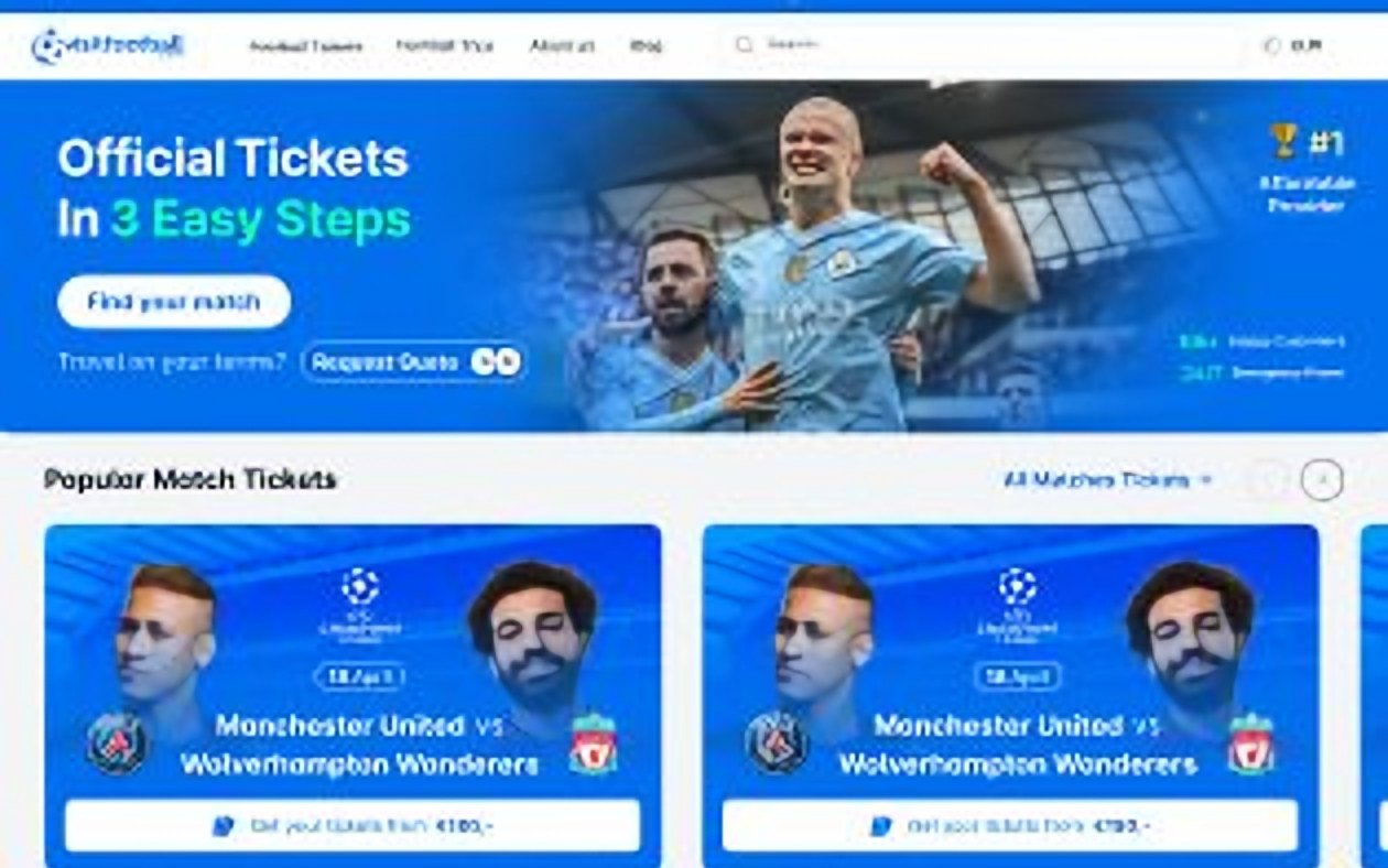 Booking site home page on a laptop